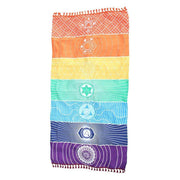 Striped Yoga Tassel Rug